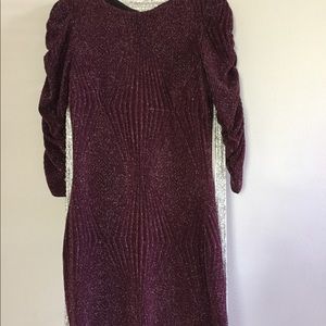 Burgundy Homecoming Dress.